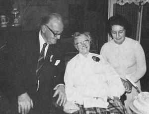 Wim and Kay with Nan McKenzie on her 96th birthday